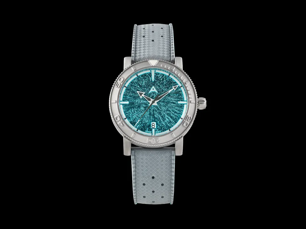 Aerotec Atlantic-The Minimalist Titanium Dive Watch - Teal dial