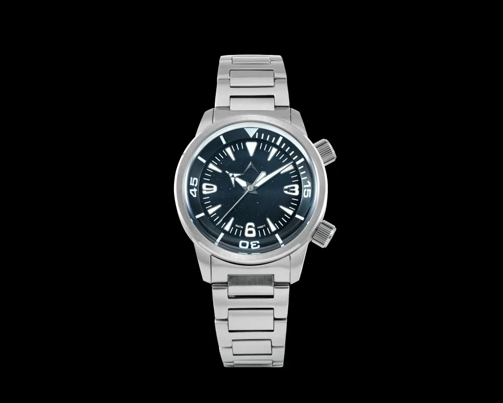 Black label - Wave Aventurine stone dial