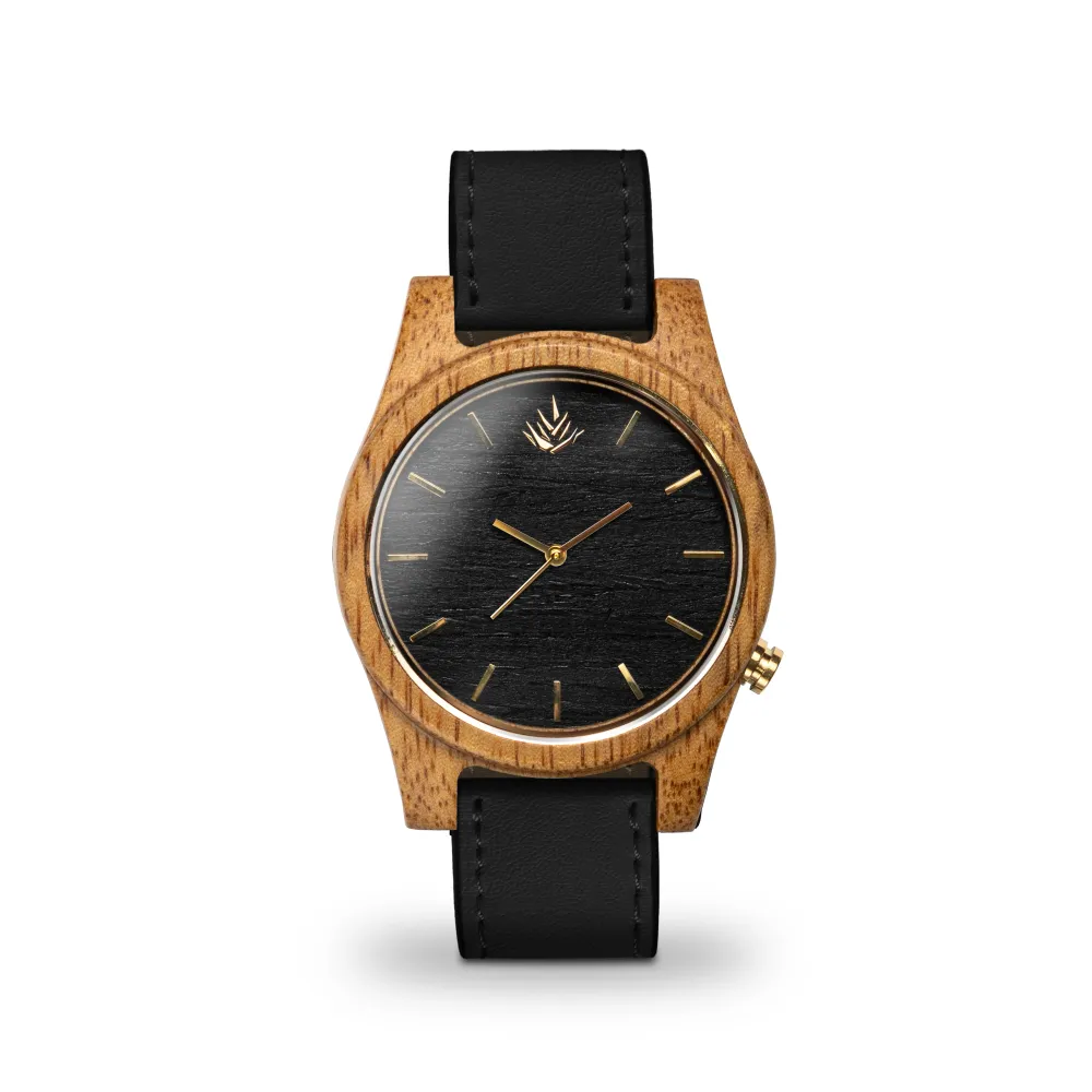 Línea Agavia | 44mm | Caoba | Carátula Ébano