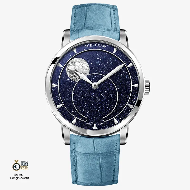 AGELOCER Original Astronomer Aventurine 29.51-day Moon Phase Watch