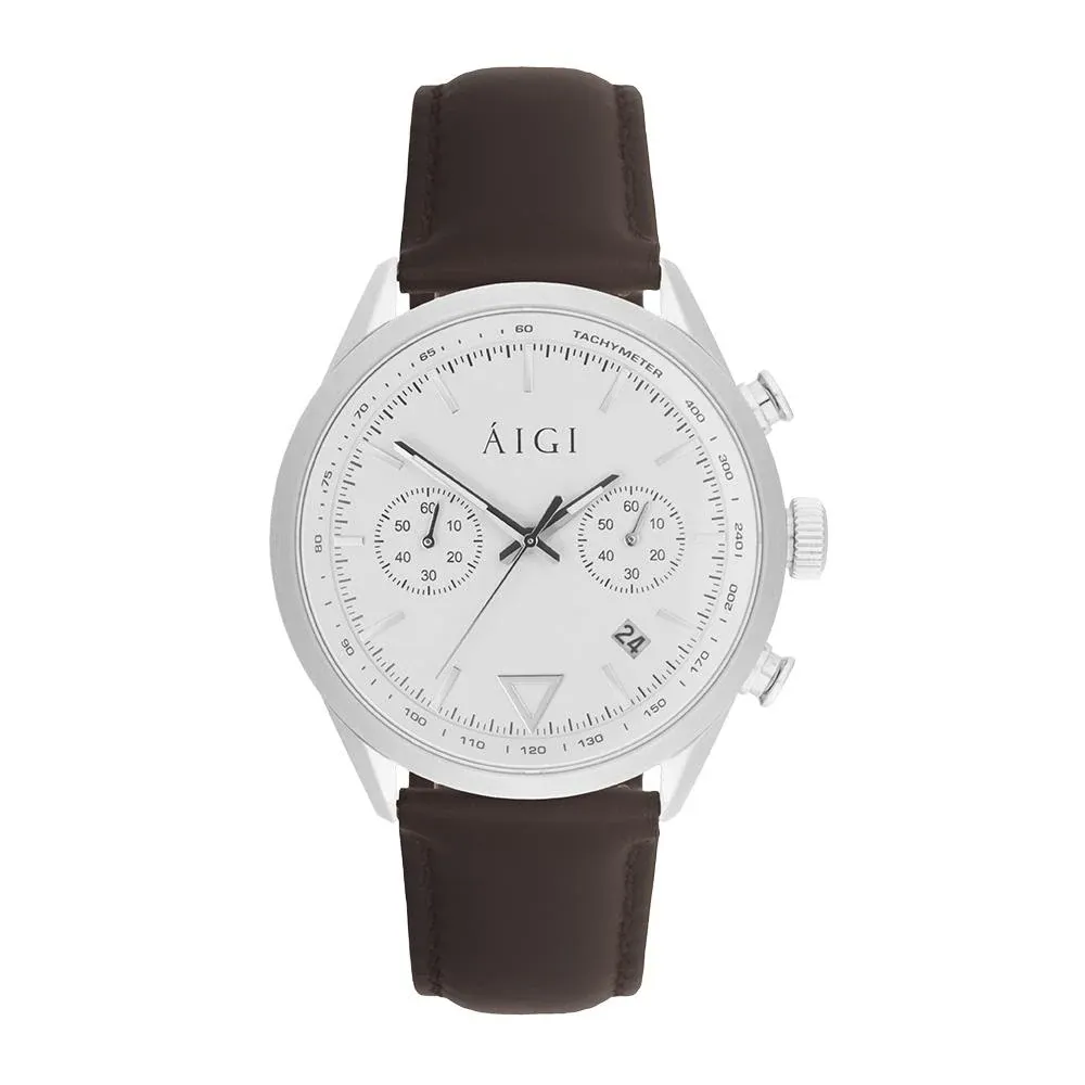 Aigi Watches CHRONO SPITSBERGEN - BRUN SKINN, photo 1 of 3