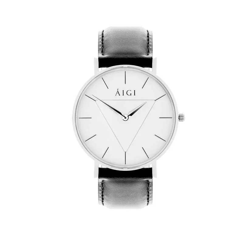 Aigi Watches GLACIER 36MM - SORT SKINN, photo 1 of 4