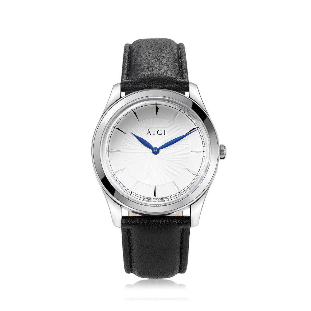 Aigi Watches ISBRE 38MM - SORT SKINN, photo 1 of 3