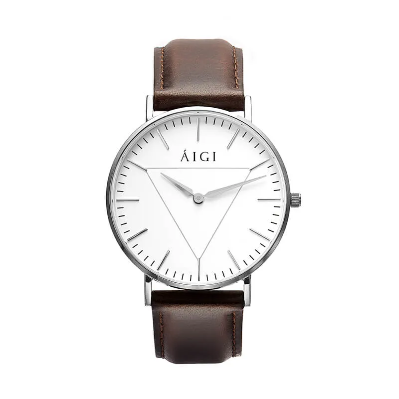 Aigi Watches GLACIER 40MM - BRUN SKINN, photo 1 of 3