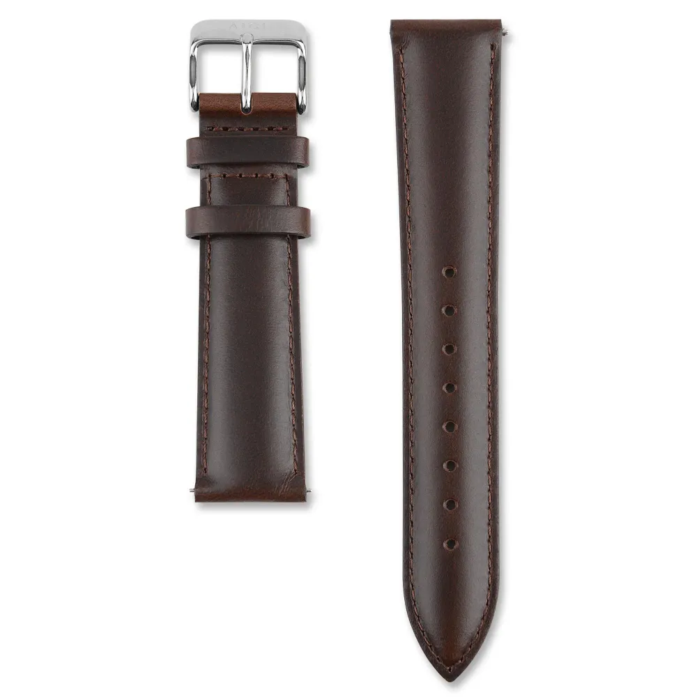 Aigi Watches SKINN BRUN 20MM - SØLV, photo 1 of 2