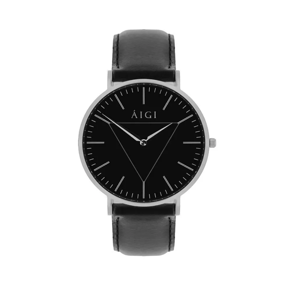 Aigi Watches POLARIS 40MM - SORT SKINN, photo 1 of 3