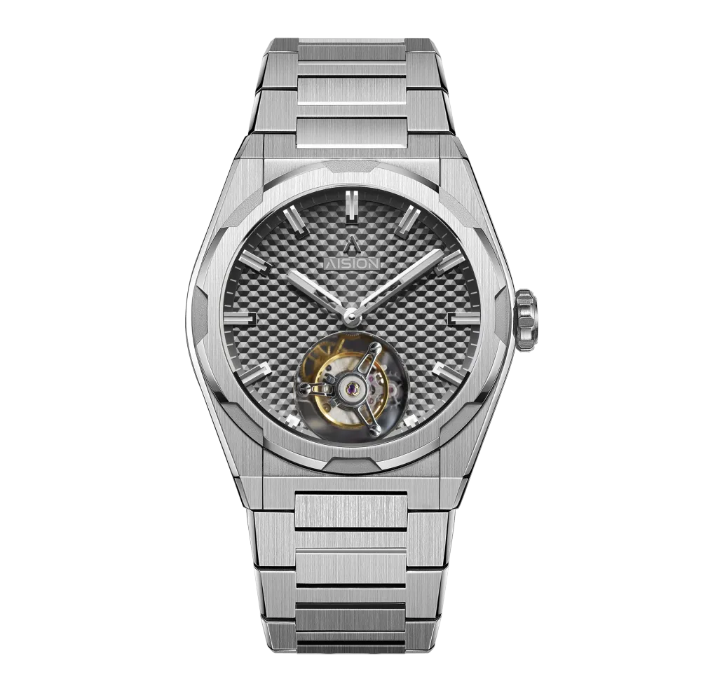 Tourbillon - Hexagonal Pyramid Seamless Dial - Gunmetal