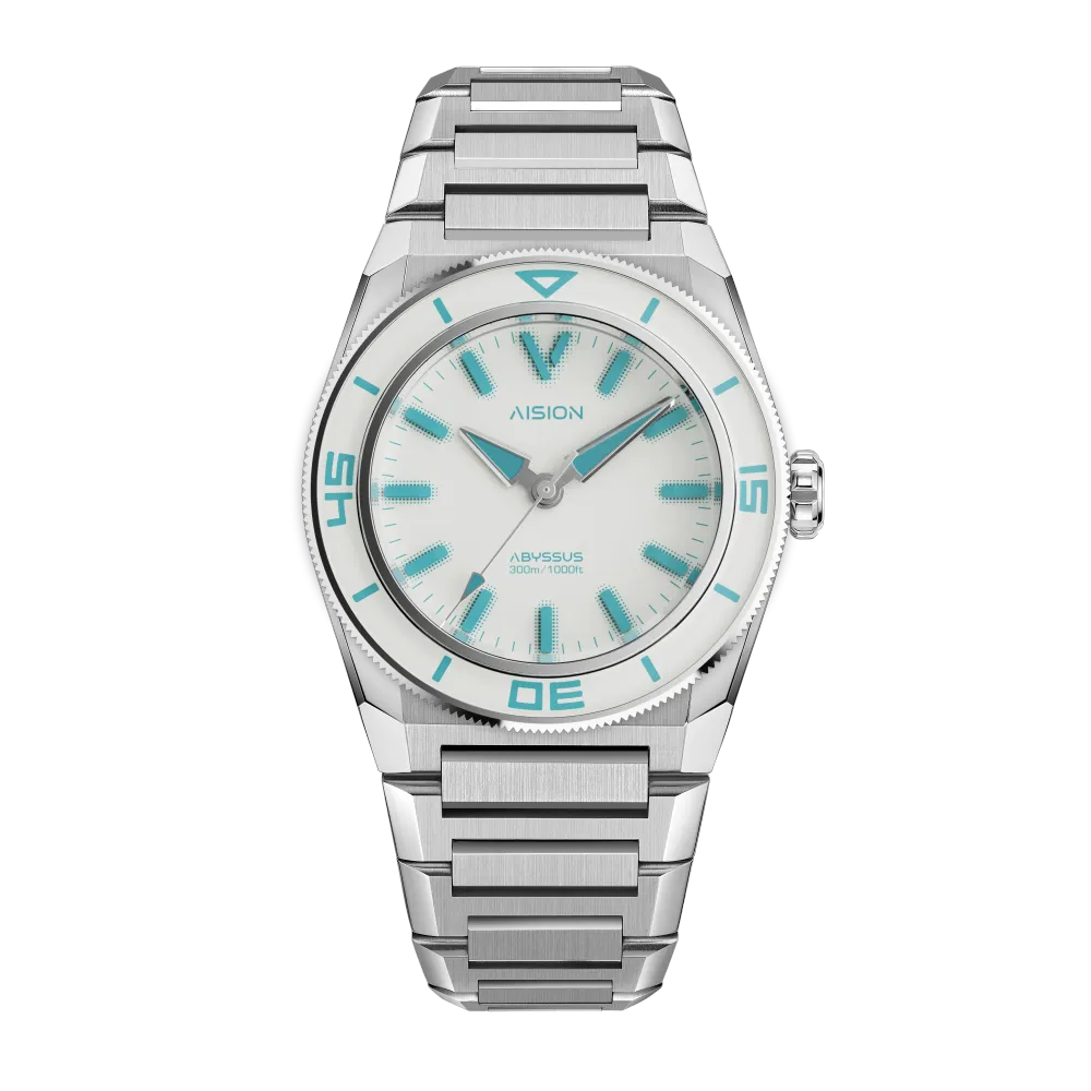 HANG ABYSSUS - Full Lume Dial Sea Foam Blue - Bracelet