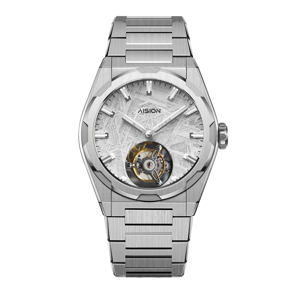 Tourbillon - Meteorite Dial - Silver