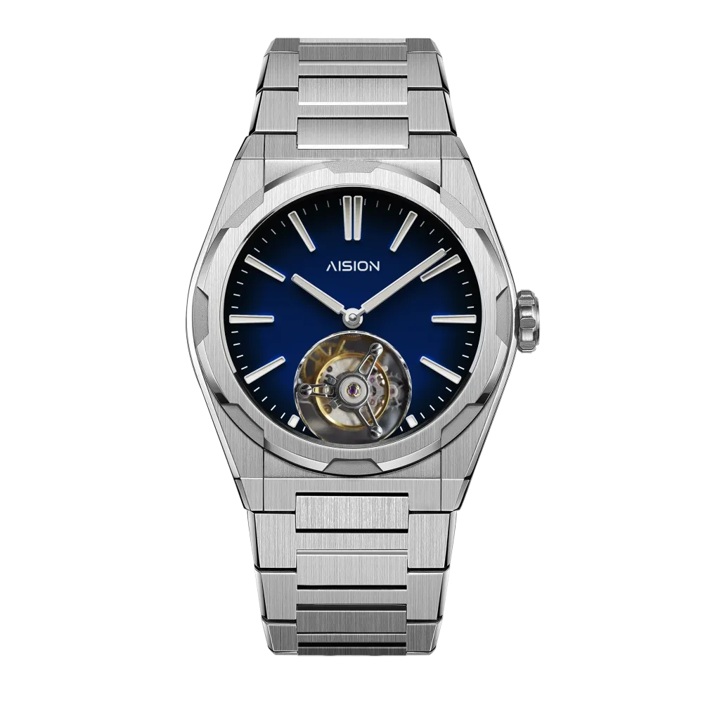Tourbillon - Modern Minimalism Dial - Blue