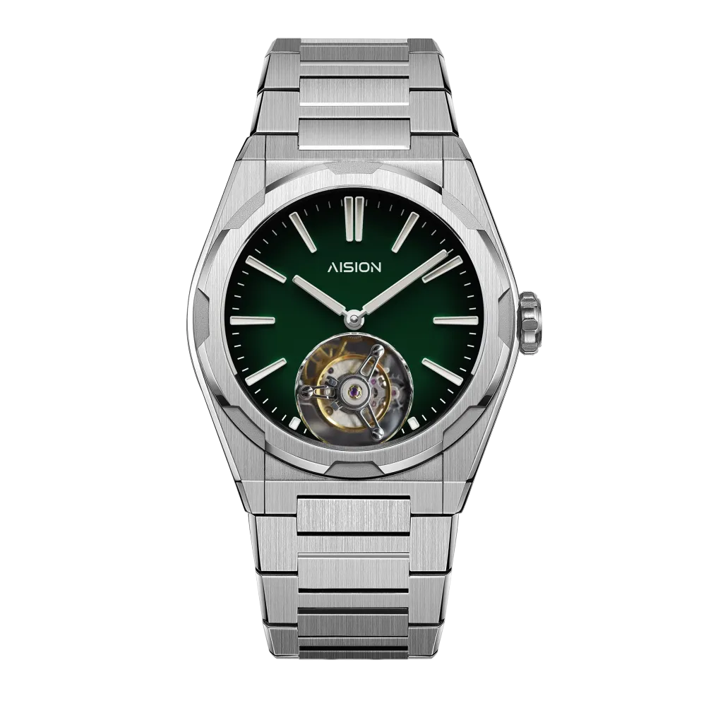 Tourbillon - Modern Minimalism Dial - Green