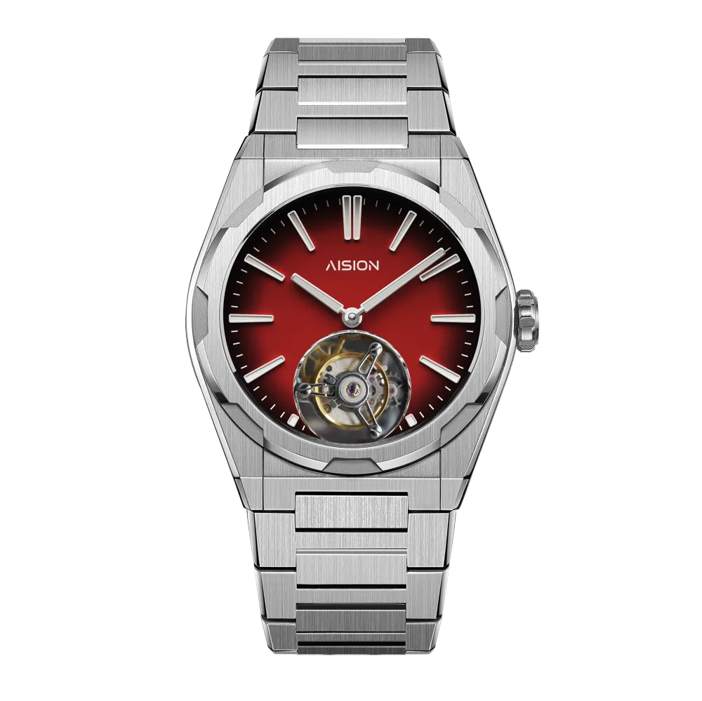 Tourbillon - Modern Minimalism Dial - Red