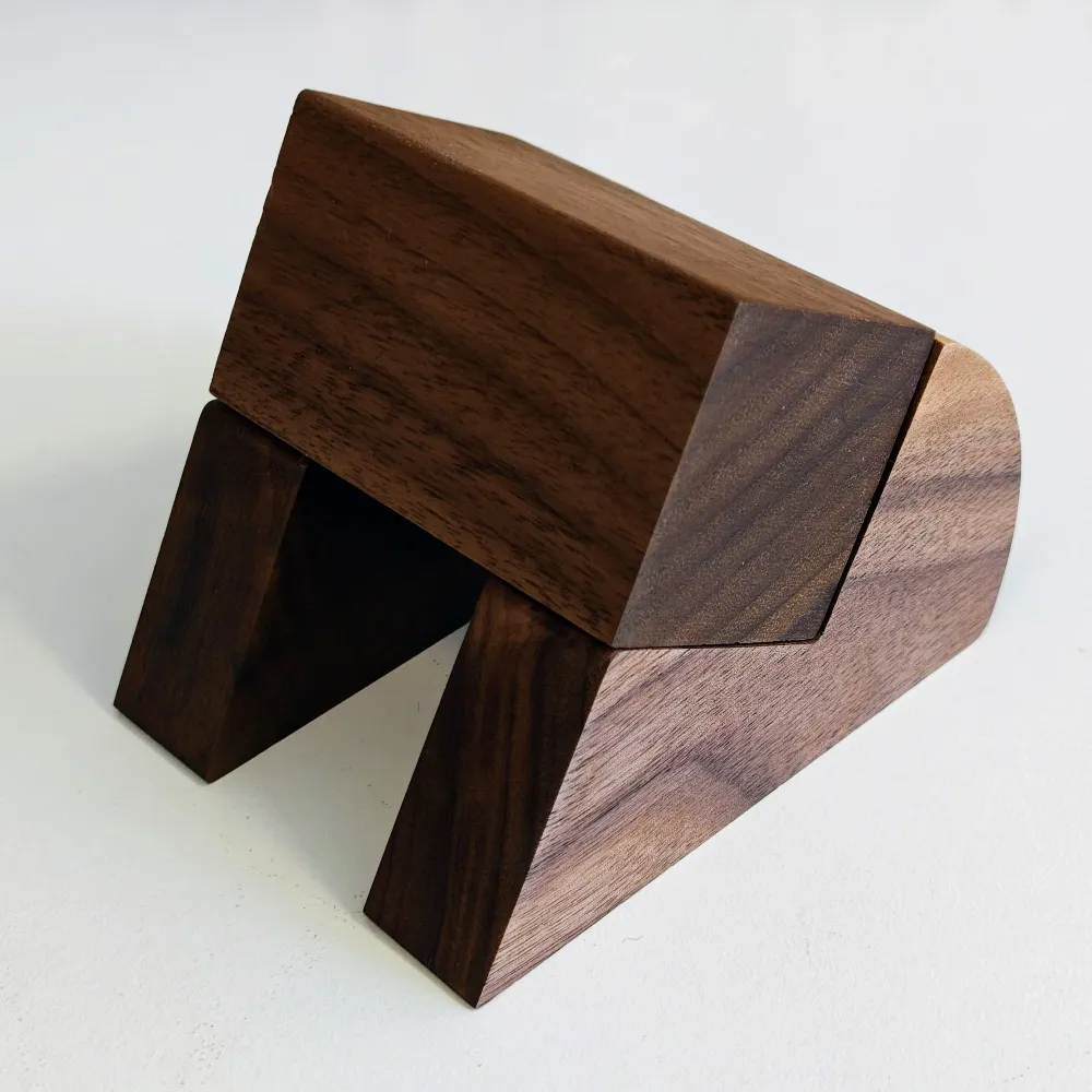 3-piece Wooden Watch Stand