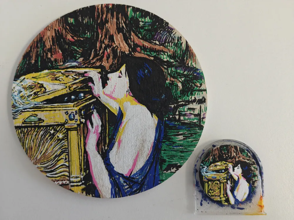 Pandora 28.5mm dial with 95mm painting