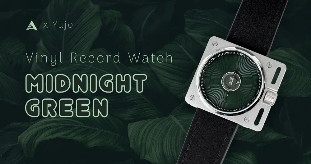 Vinyl Record Quartz: Midnight Green by AndoAndoAndo