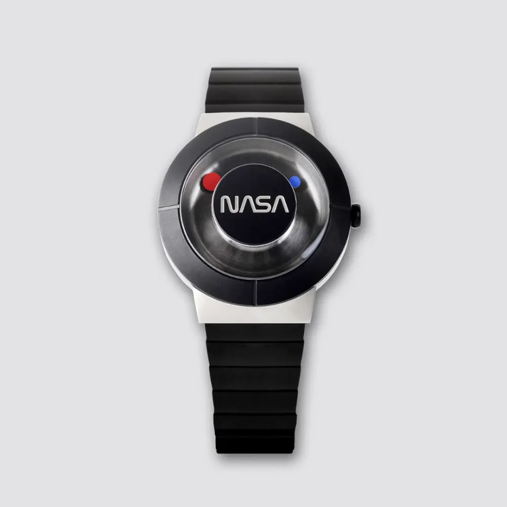 The Space Watch by Richard Danne (Father of the NASA Design Program) - Jet Silver