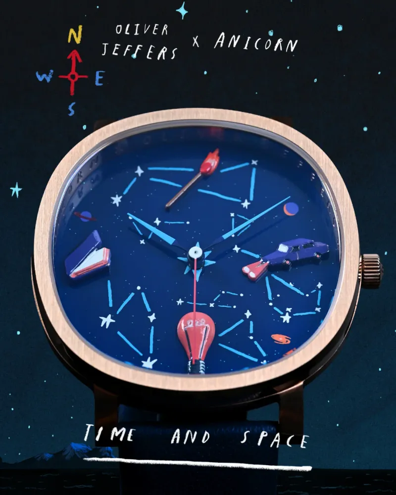 OLIVER JEFFERS x ANICORN – TIME AND SPACE Watch