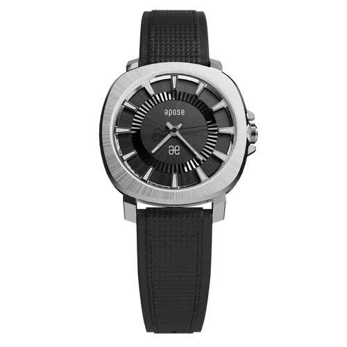 Apose Montre N°3 Radial - Noir de jais / Bracelet Cuir, photo 1 of 6