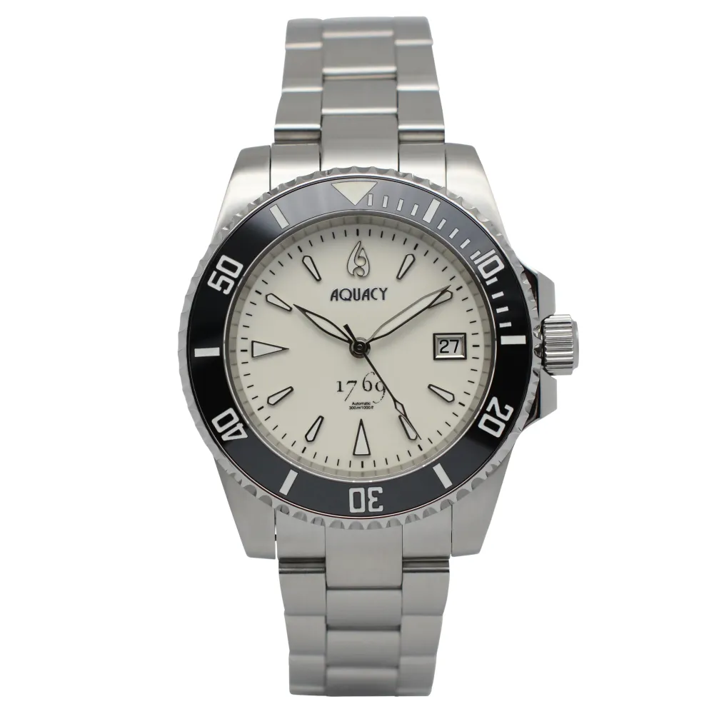 Aquacy 1769 Hei Matau Men's Automatic 300M Full Luminous Dive Watch Miyota 9015 1769.FLM.B.S