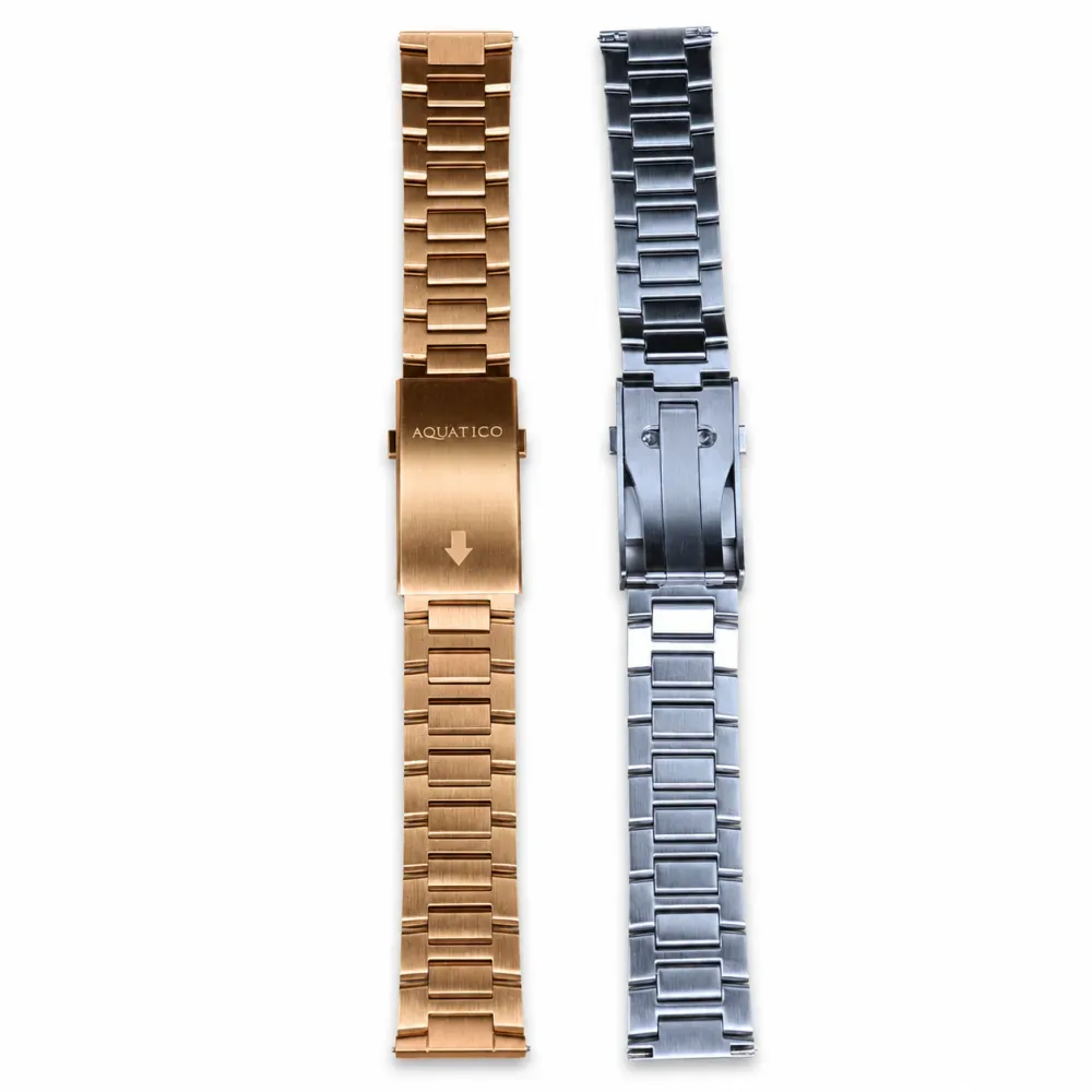 22mm Full Bronze Watch Bracelet Straight End Link (Fit on All Bronze watch with 22mm lug width)