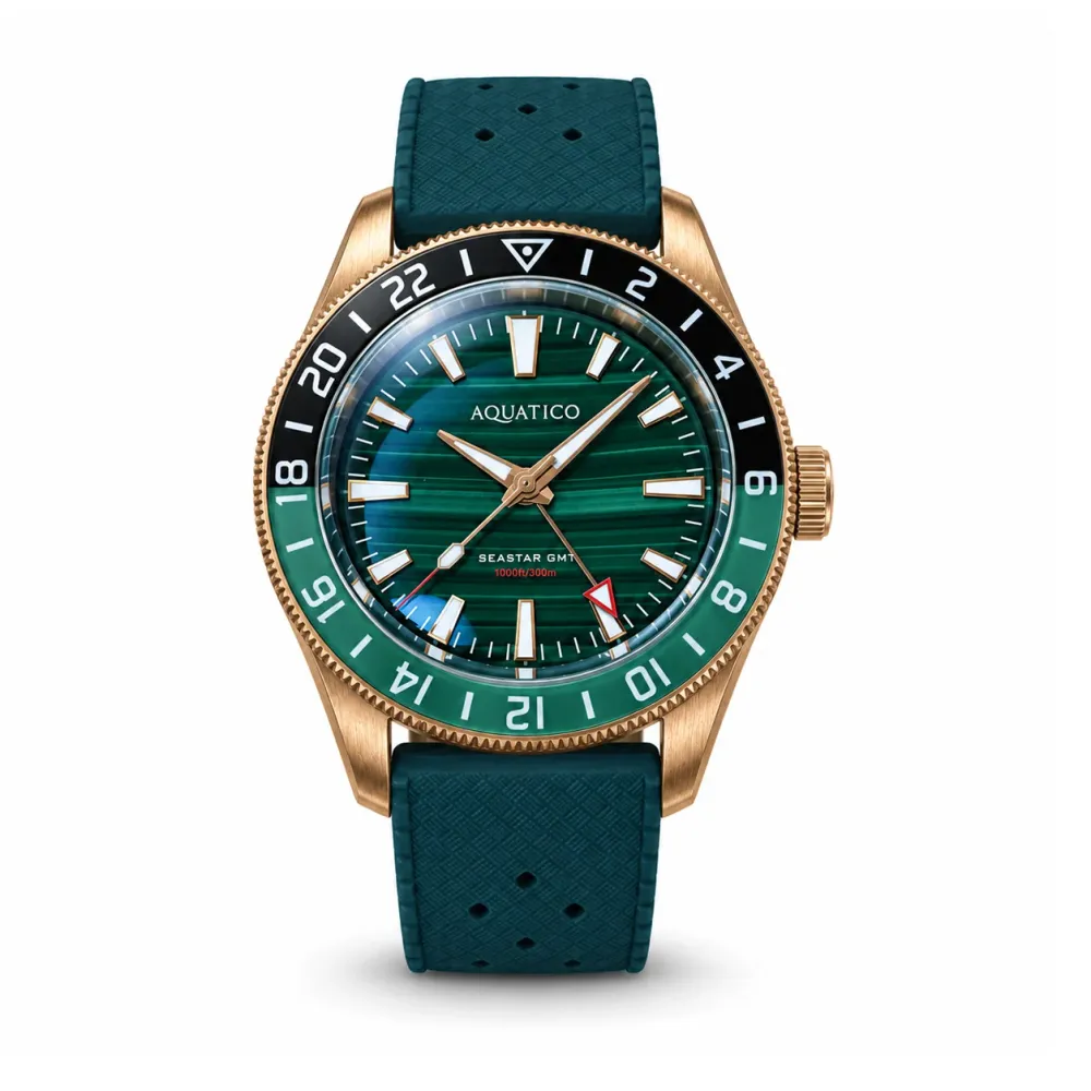 Bronze Star GMT Malachite Dial