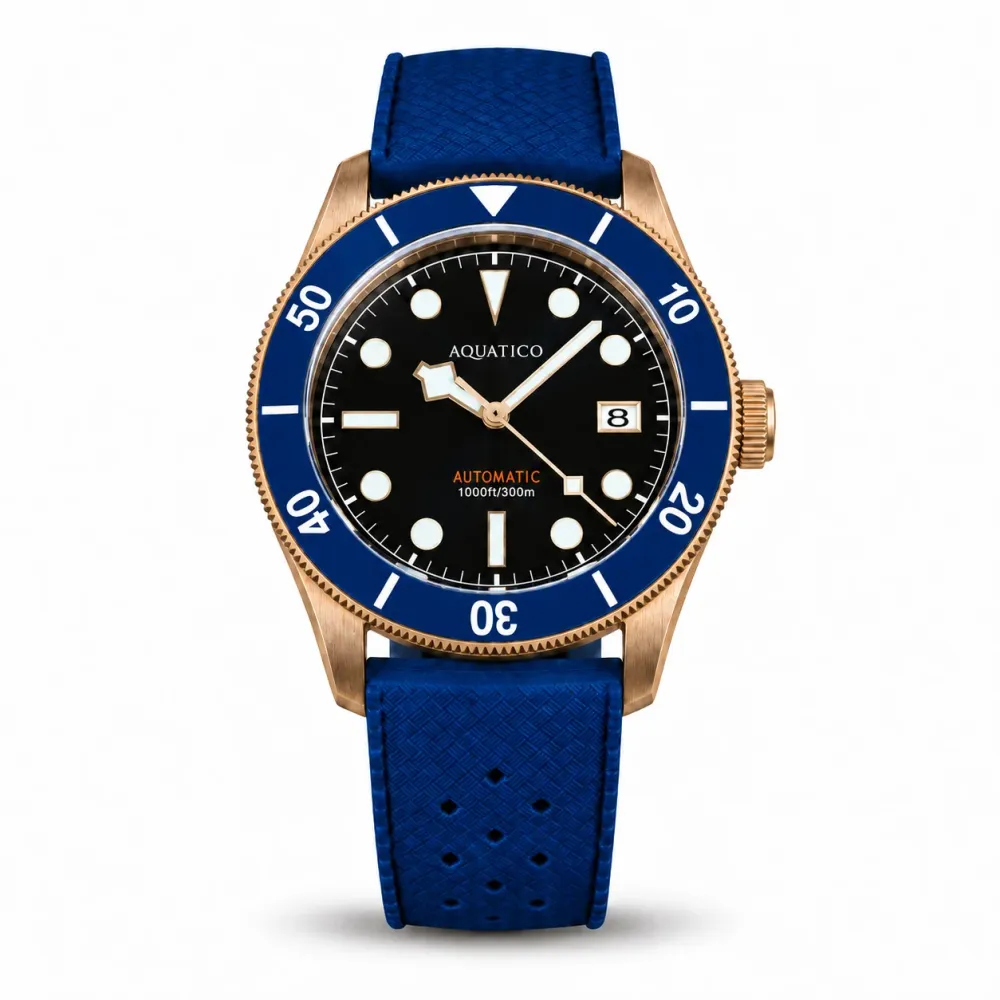 Bronze Raider Blue Dial Date