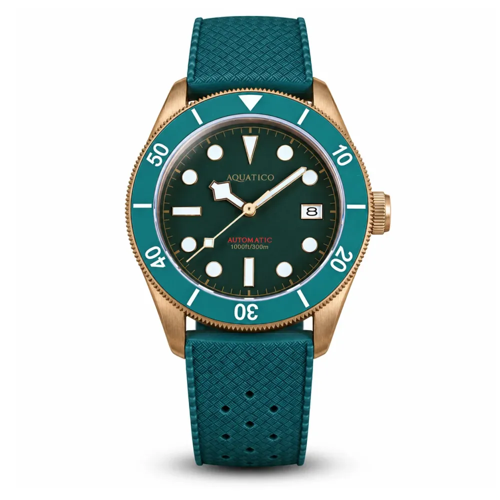 Bronze Raider Green Dial Date