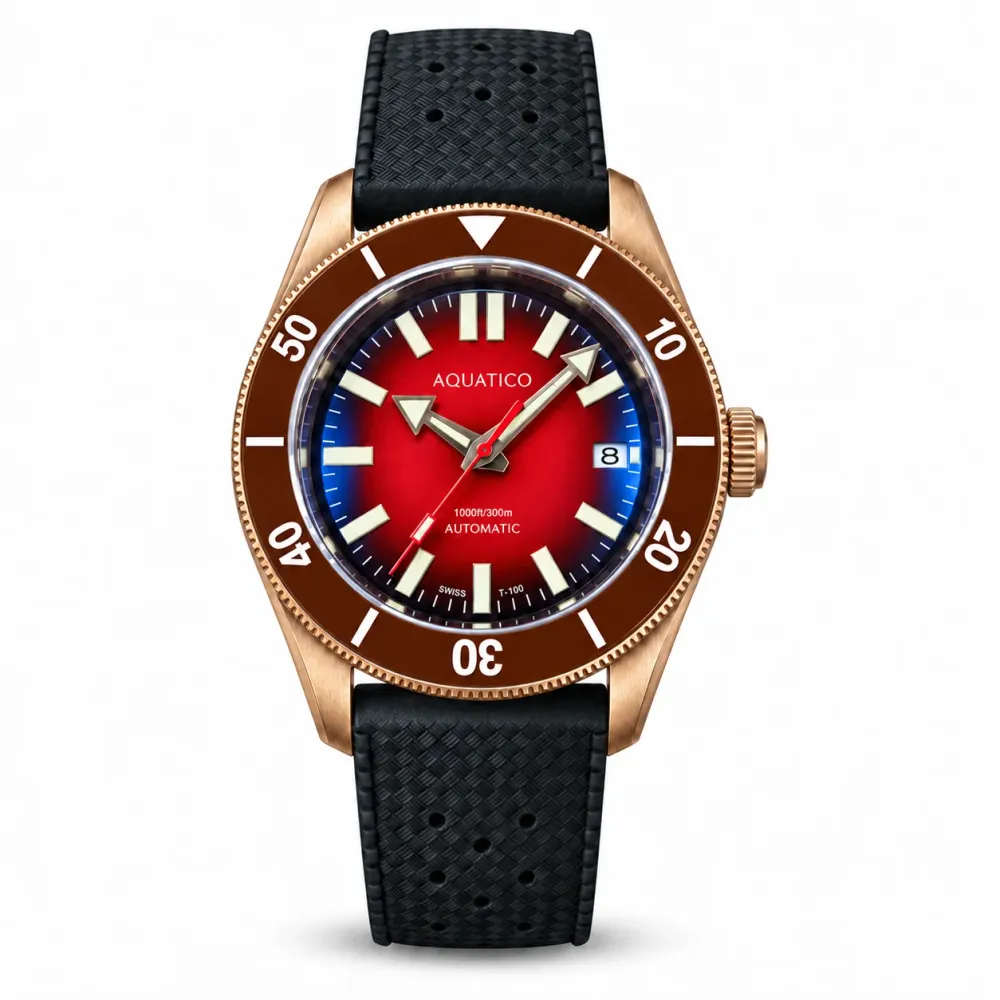 Bronze Redstorm Tritium Dive Watch (chocolate-brown ceramic bezel)