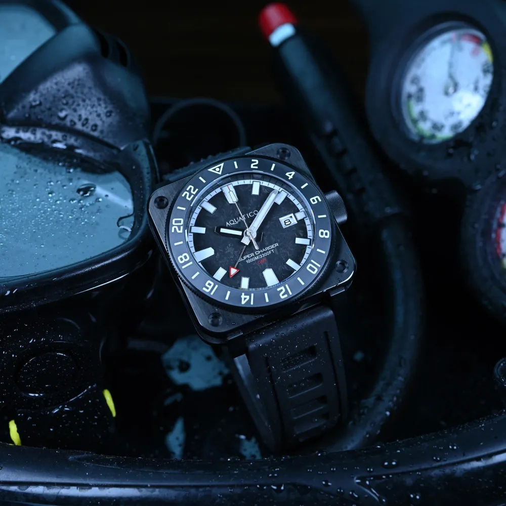 Super Charger GMT DLC Black Carbon Dial