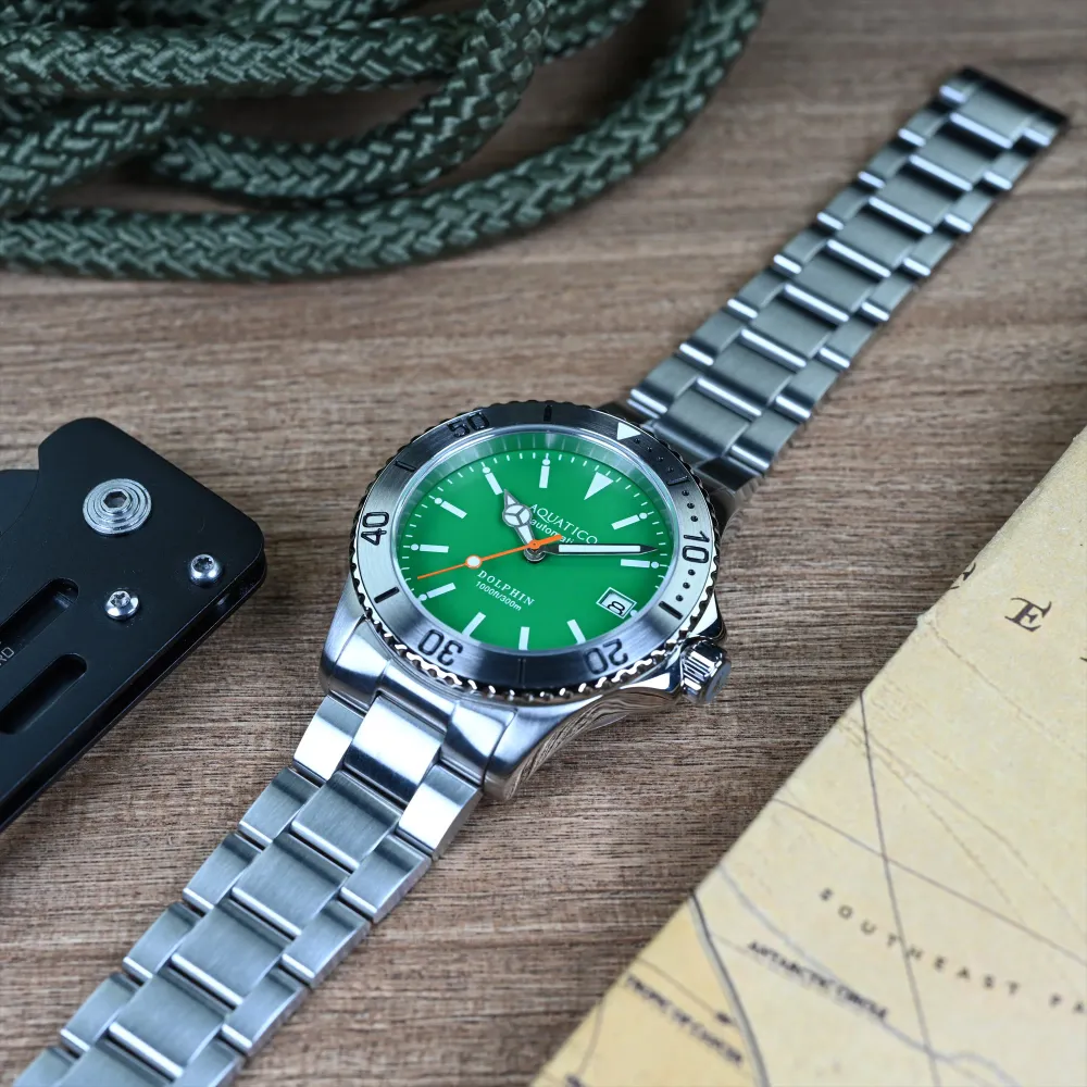 Aquatico Dolphin Green Dial