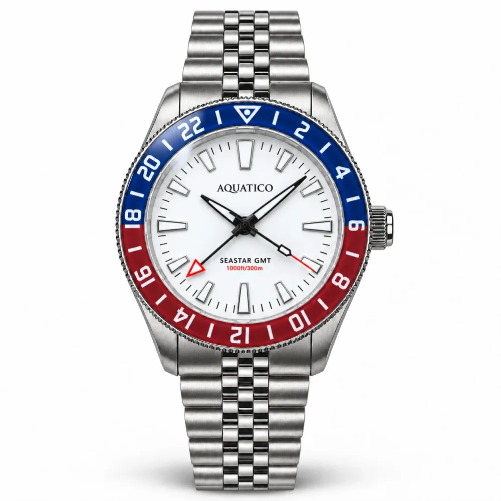 Sea Star GMT Premium White Pepsi Bezel