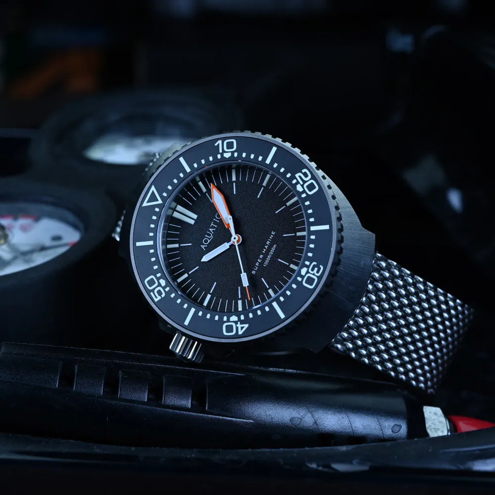 Super Marine Black Dial Left Crown（PT-5000)