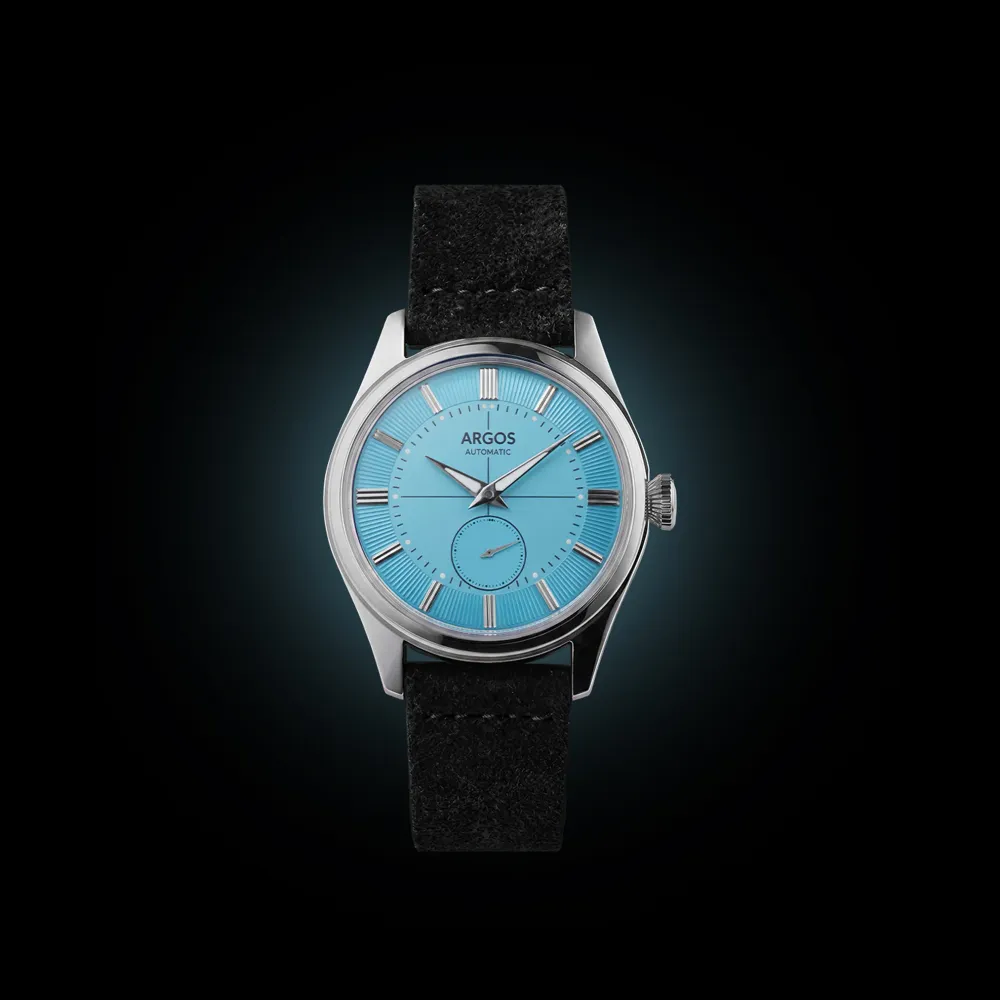 Apollo III - Ice Blue Silver Leather