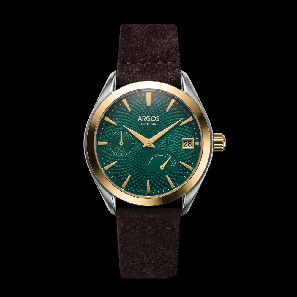 Olympus - Basil Green Gold Two Tone Leather