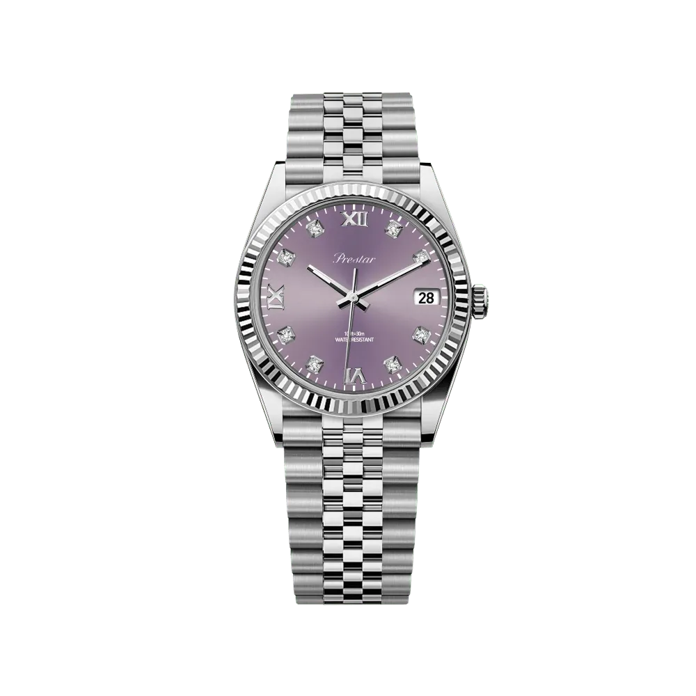 Diary Classic Diamond Watch (Lavender Glow)