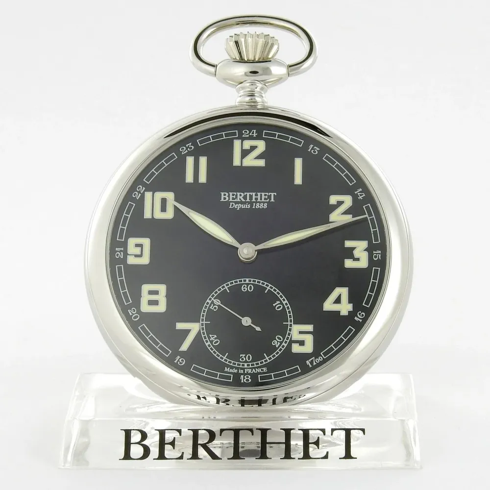 Berthet LÉPINE montre poche mécanique AVIATEUR Noire, photo 1 of 1