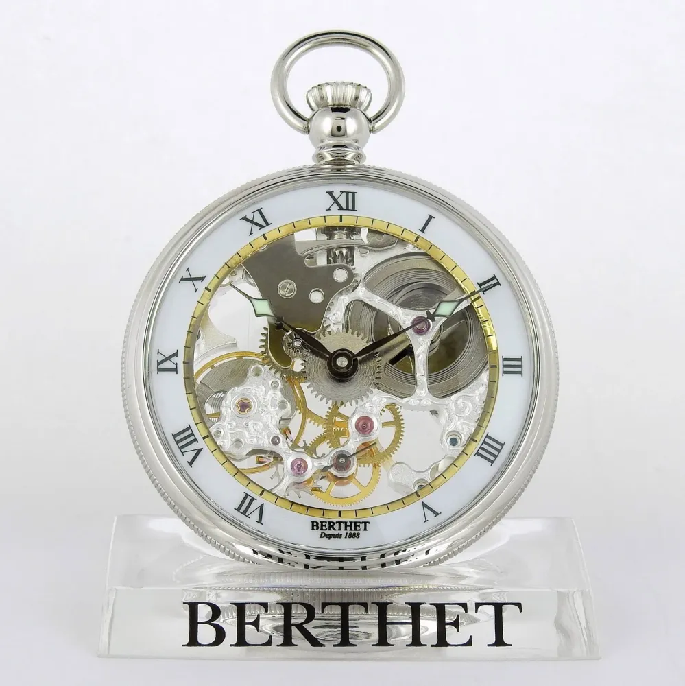 Berthet LÉPINE montre poche mécanique Squelette Standard suisse, photo 1 of 1