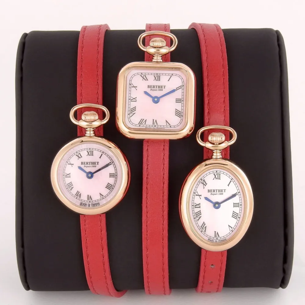 Berthet montre Tour de bras quartz avec TRIO DAME ROSE, photo 1 of 1