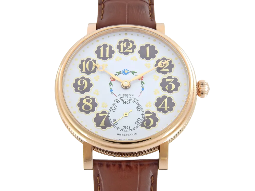 VINTAGE montre mécanique FLORA ROUGE 46mm