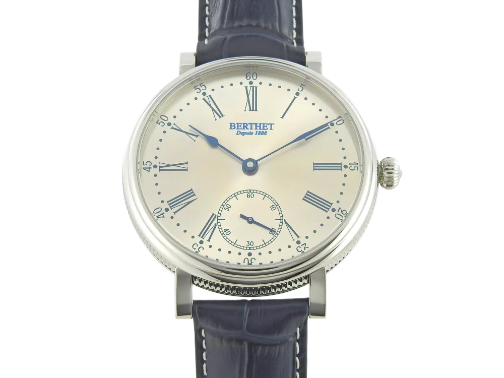 VINTAGE montre mécanique 46mm cadran Soleil argent
