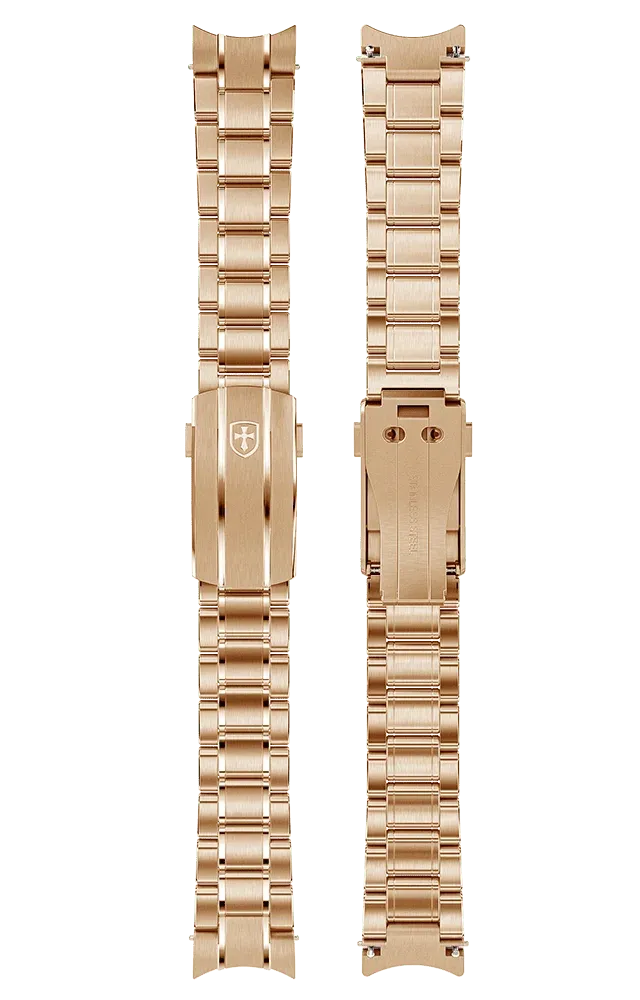 Biatec Stainless steel bracelet - 20 mm - with rosegold PVD and microadjustment, photo 1 of 1