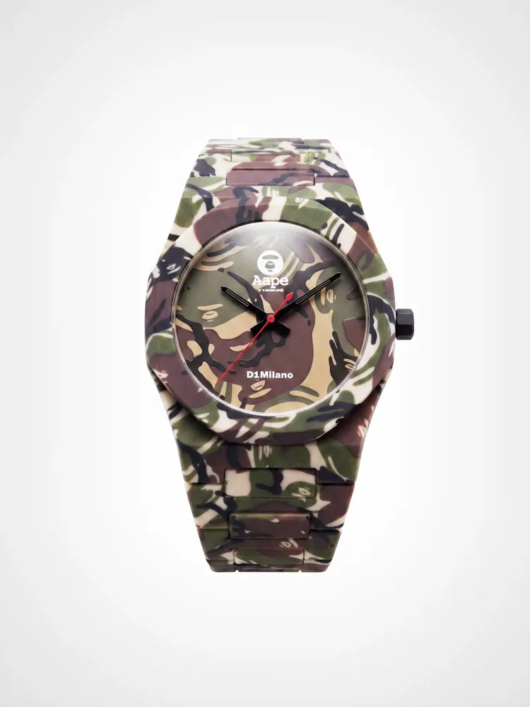 D1 x AAPE: Green Camo Carbon