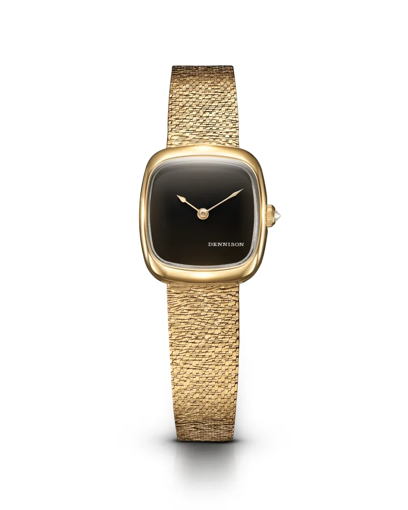 Mini Black Onyx In Gold