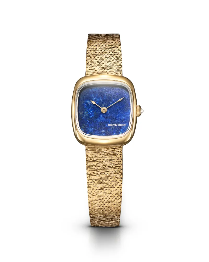 Mini Lapis Lazuli In Gold