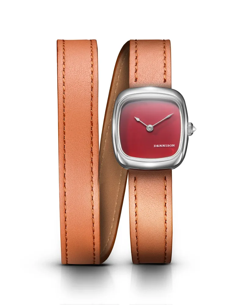 Mini Red Jasper In Steel
