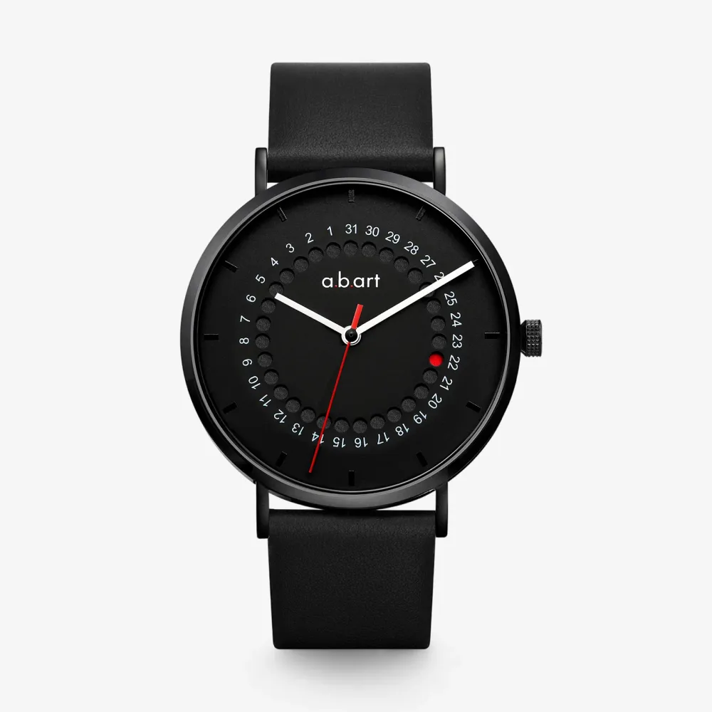 Freiburg 285 – Jumping Date Leather Watch · Swiss Ronda 715 (Swiss Parts) · Sapphire · 41mm