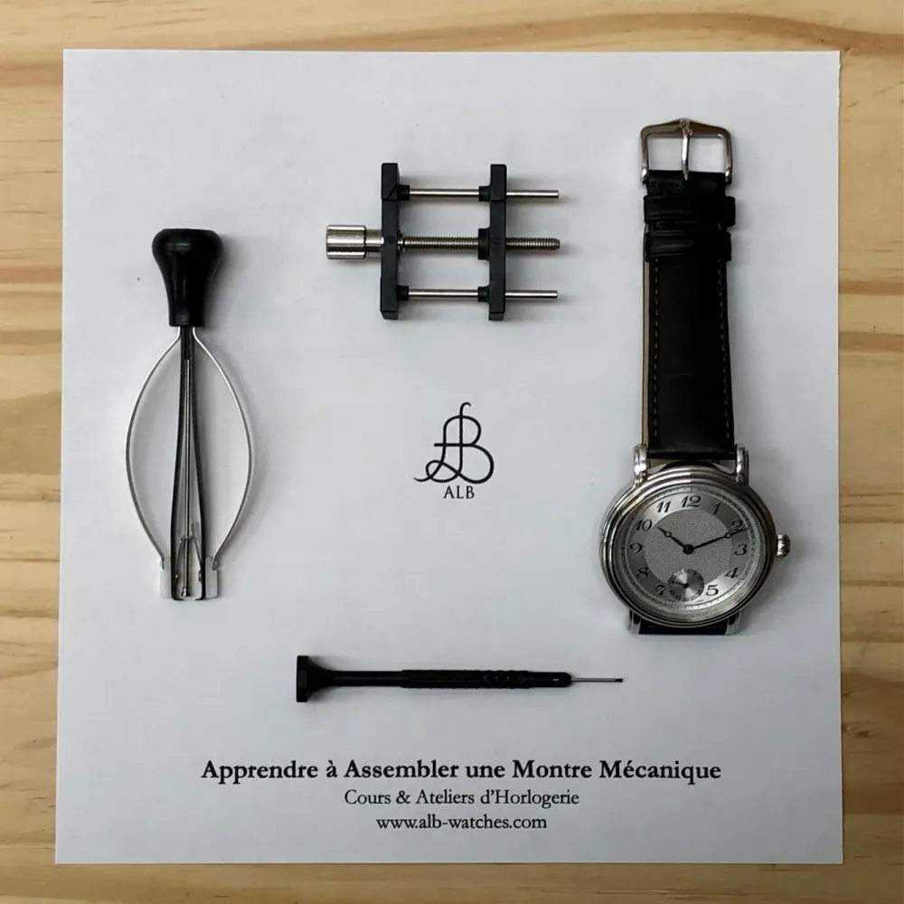 Cours d'Horlogerie à l'Atelier -  Assemblage Montre - Apprendre à assembler une montre mécanique