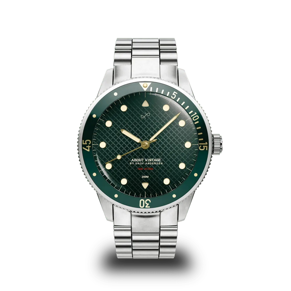 1926 At'sea, Steel / Green Turtle Vintage – 39MM