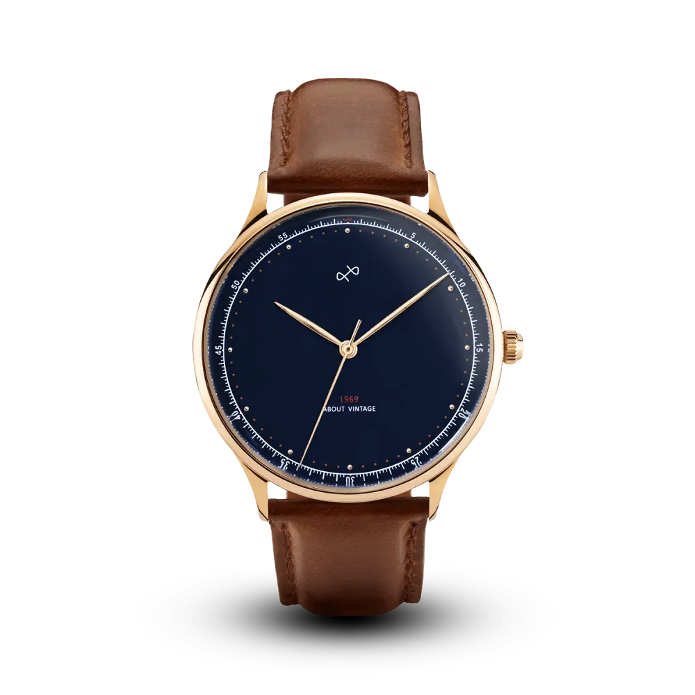 1969 Vintage, Gold / Midnight Blue - Special Edition – 39mm