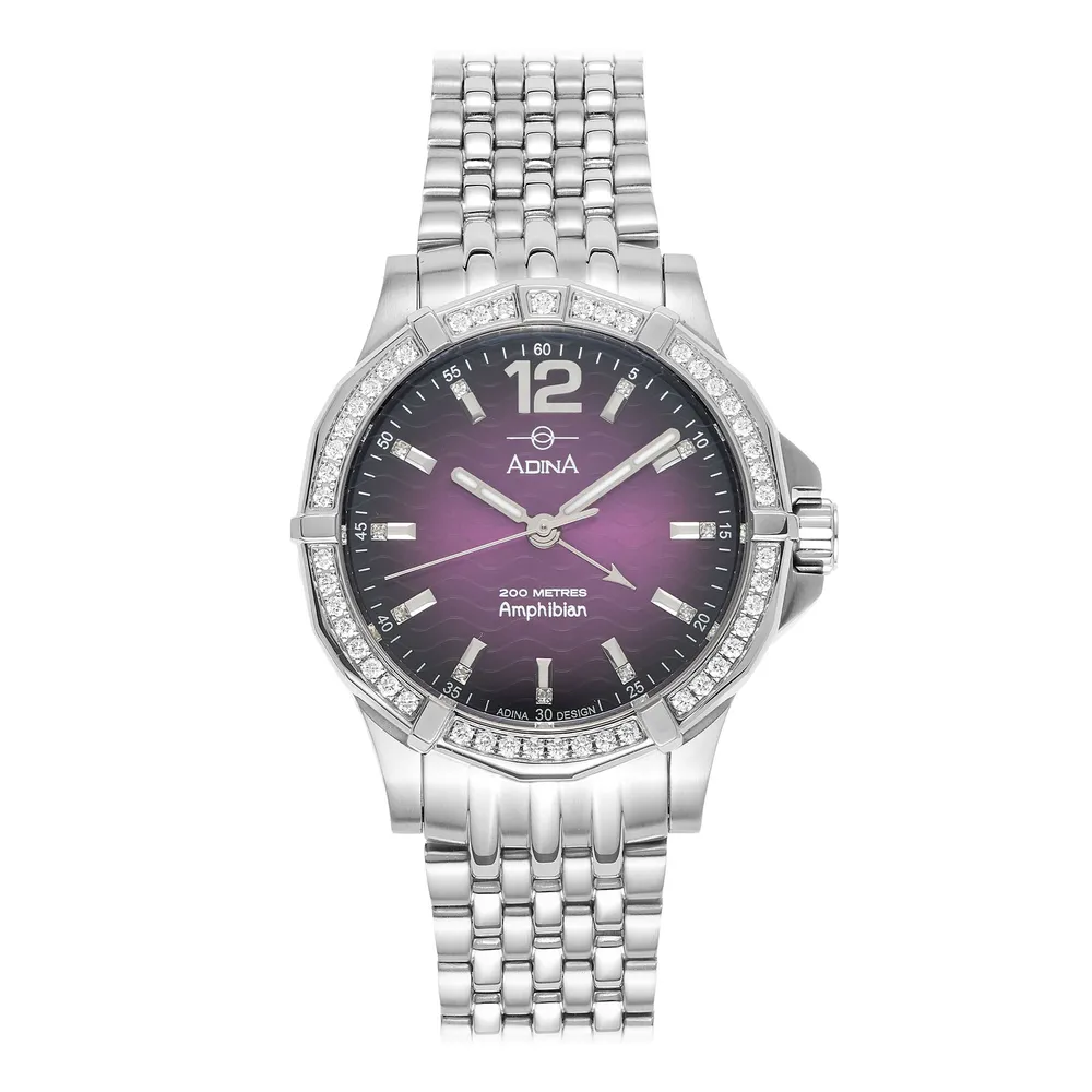 Diamond Set Automatic Amphibian GMT Watch CT139 SPXBD
